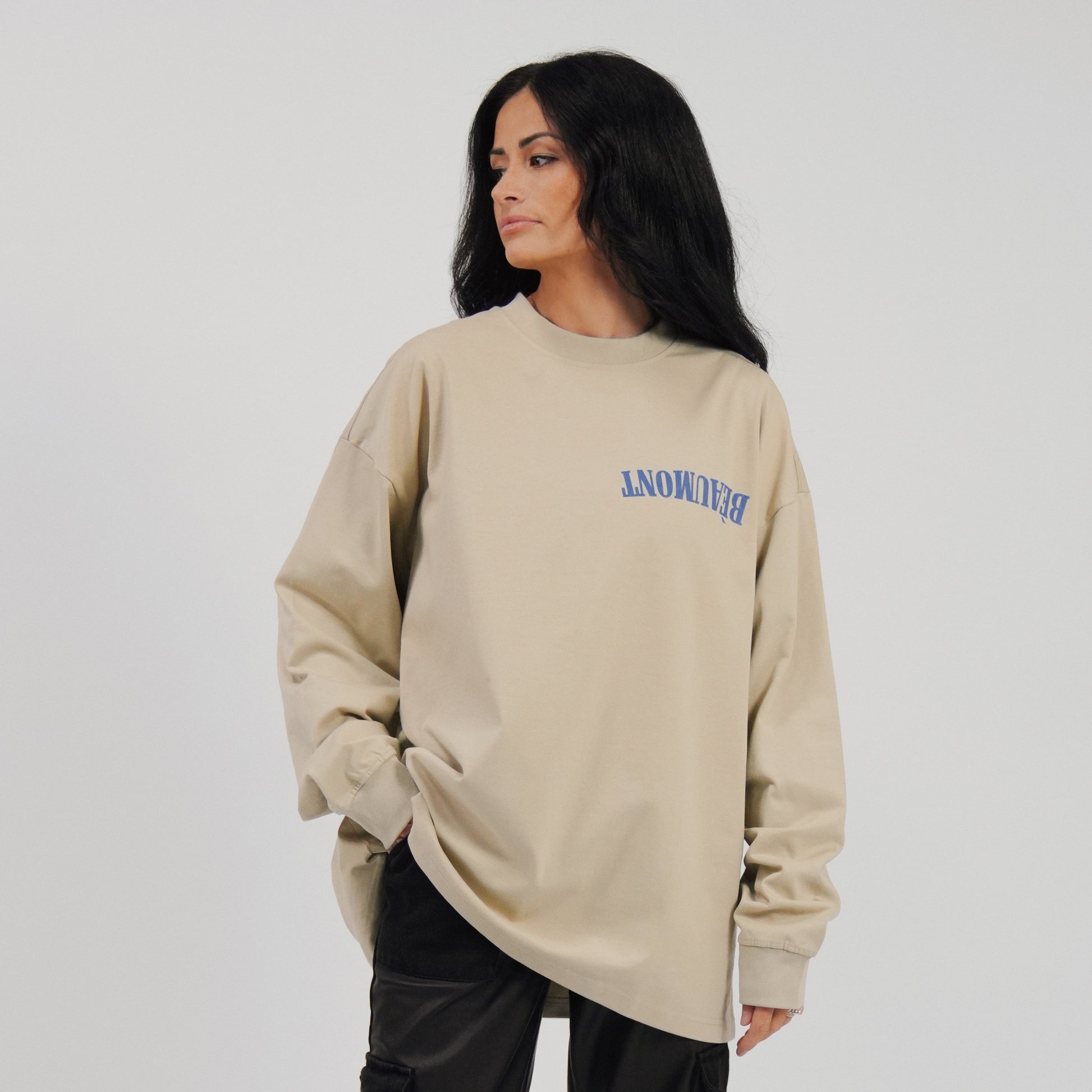 0.1 Long Sleeve (tan & blue)