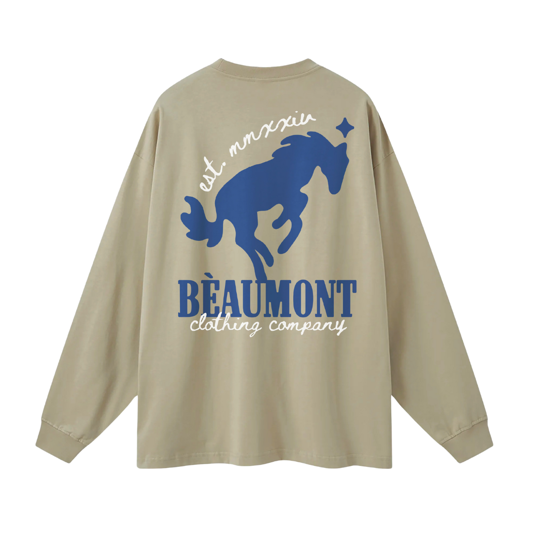 0.1 Long Sleeve (tan & blue)